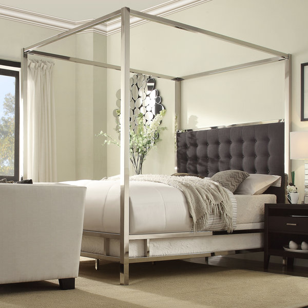 Canapy Beds mercer41™ upholstered canopy bed & reviews | wayfair Canapy Beds mercer41™ upholstered canopy bed & reviews | wayfair