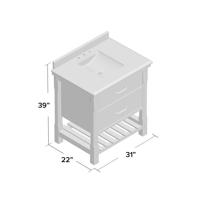 Stainforth 31" Single Bathroom Vanity Set Joss & Main
