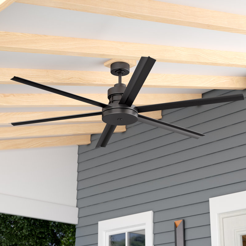 Brayden Studio 72 Aube 6 Blade Standard Ceiling Fan With Remote 72 Aube 6 Blade Standard Ceiling Fan
