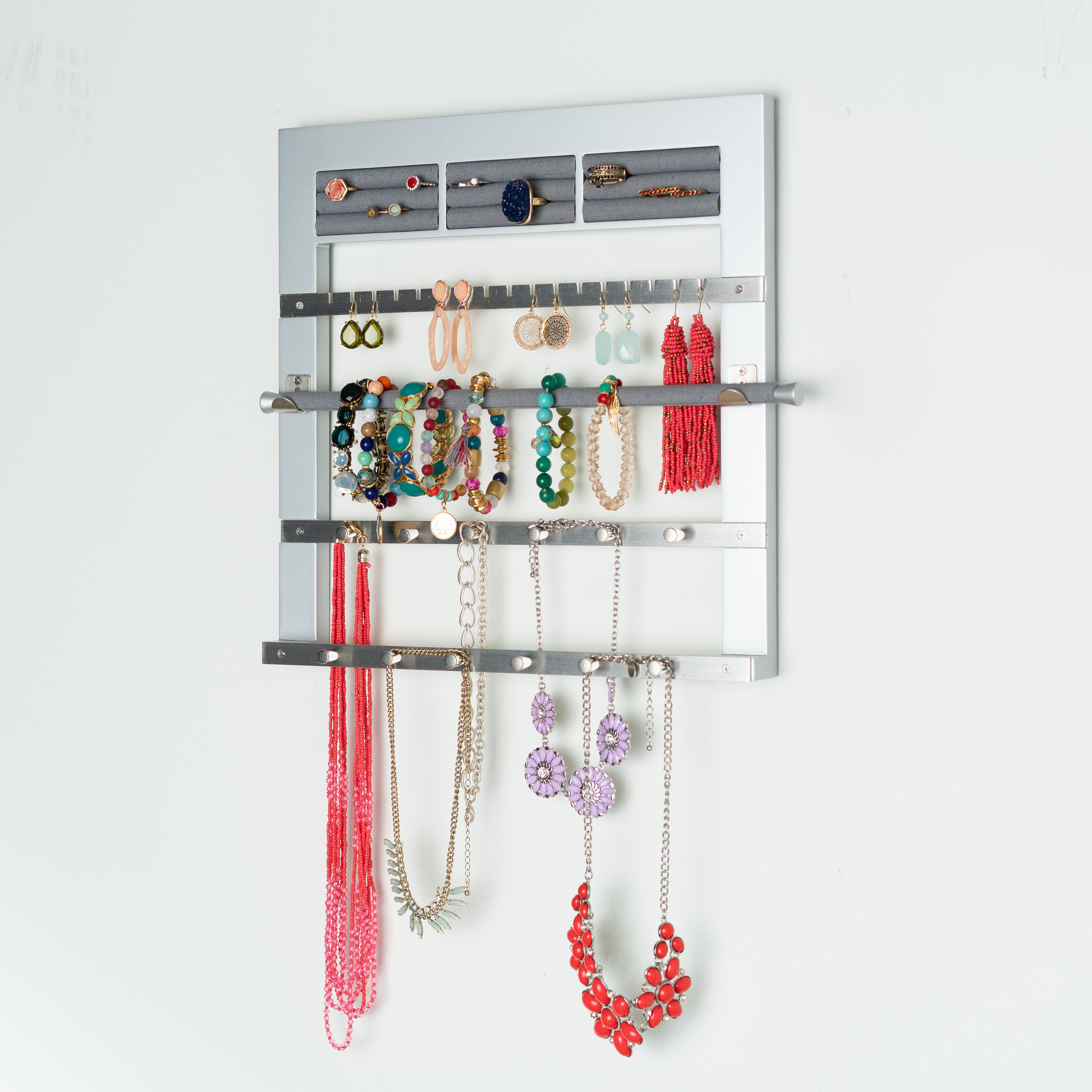 Rebrilliant Meaghan Wall Jewelry Hooks Hanging Organizer & Reviews | Wayfair