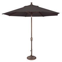 Black sunbrella patio umbrella Clearance