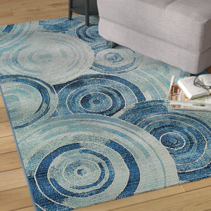 Ivy Light Blue Indoor/ Outdoor Area Rug