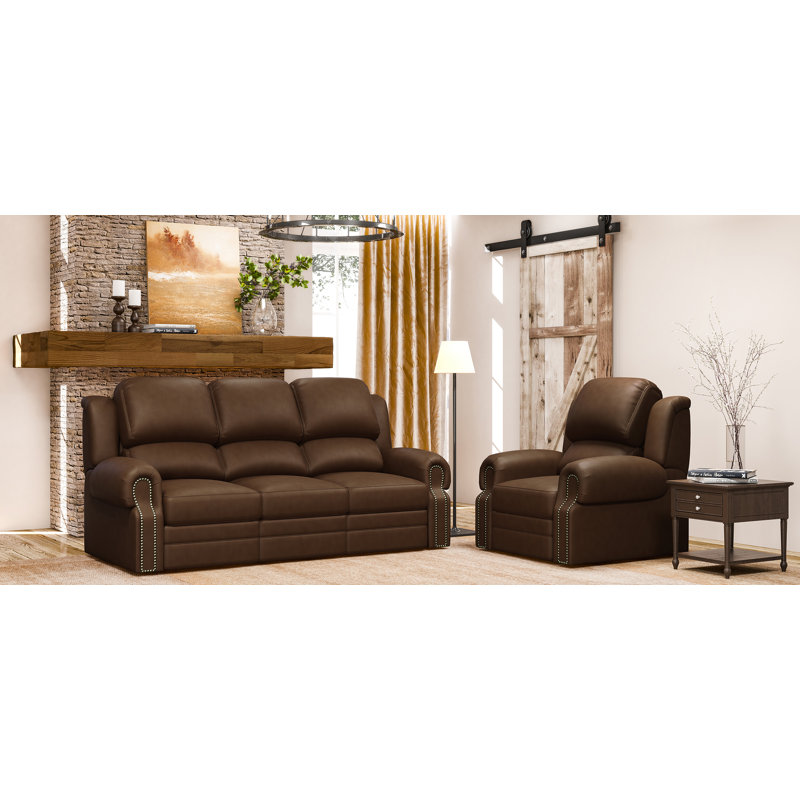 Westland And Birch Hilltop 2 Piece Leather Reclining Living Room