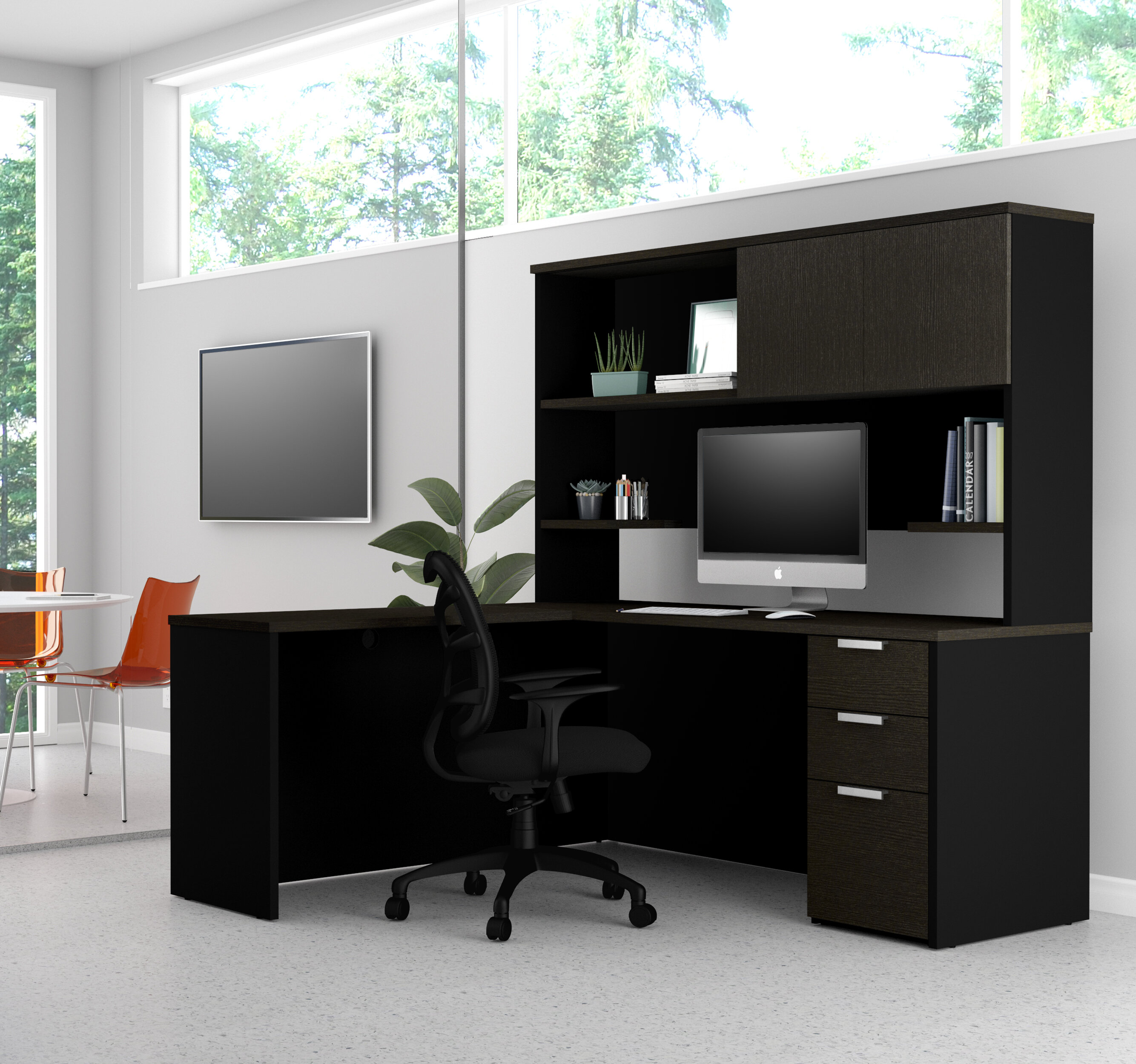 Upper Square Kadian Modern Reversible L Shape Corner Desk With