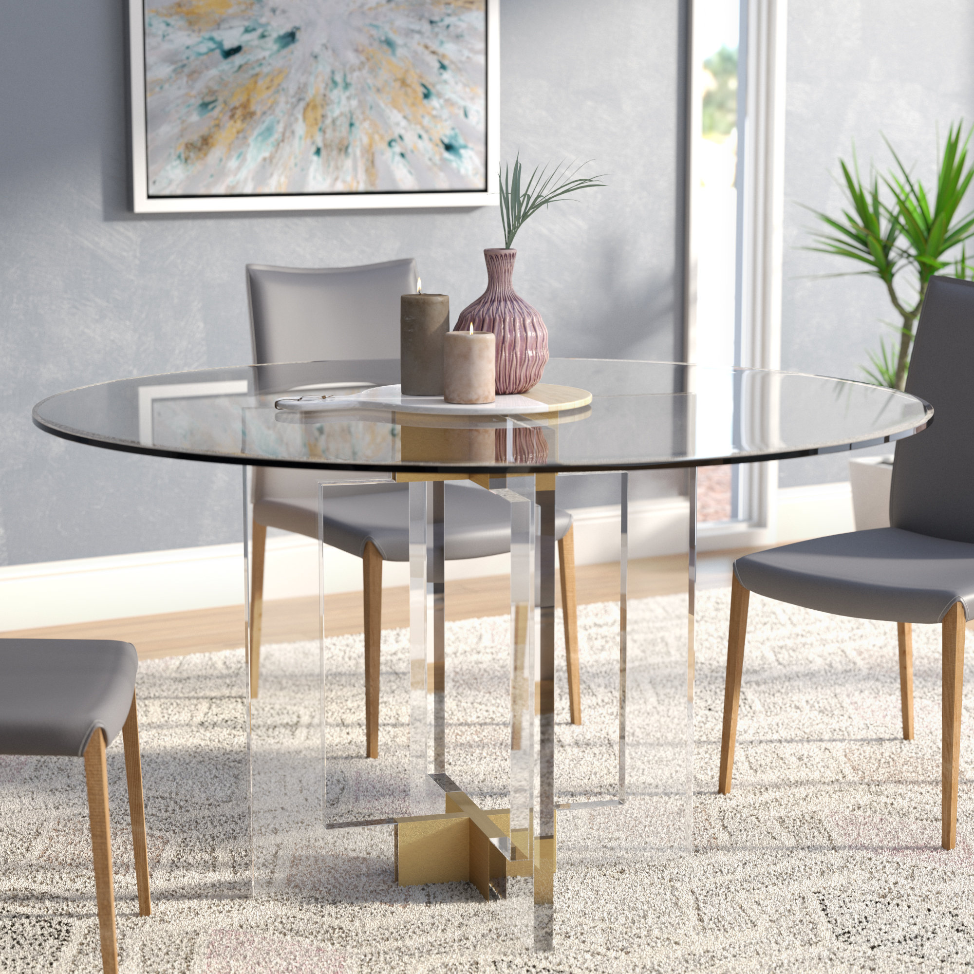 Gold Base Dining Table You Ll Love In 2019 Wayfair