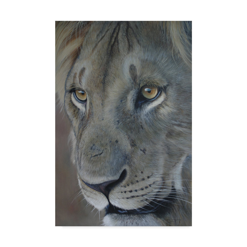 World Menagerie Lion King 2012 Acrylic Painting Print On Wrapped