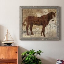 Cowboy Horse western Sunset Canvas Poster Wall Art Print Picture Framed AQ308 
