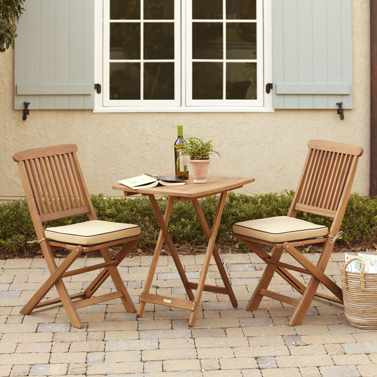 birch lane fitzhugh square 2 person 23 5 long bistro set with cushions reviews wayfair