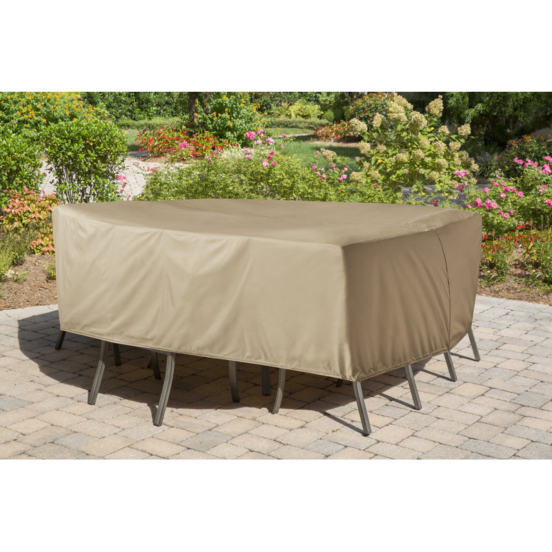 Freeport Park Vinyl Patio Dining Set Covers For Round Or Square Freeport Park Vinyl Patio Dining Set