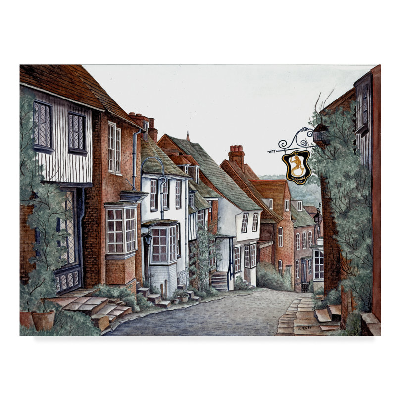 Charlton Home Rye England Acrylic Painting Print On Wrapped