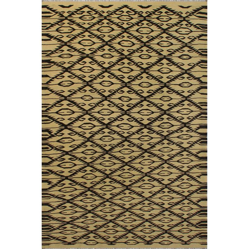 Isabelline One Of A Kind Reta Kilim Rusty Hand Woven Wool Red Area Rug Wayfair