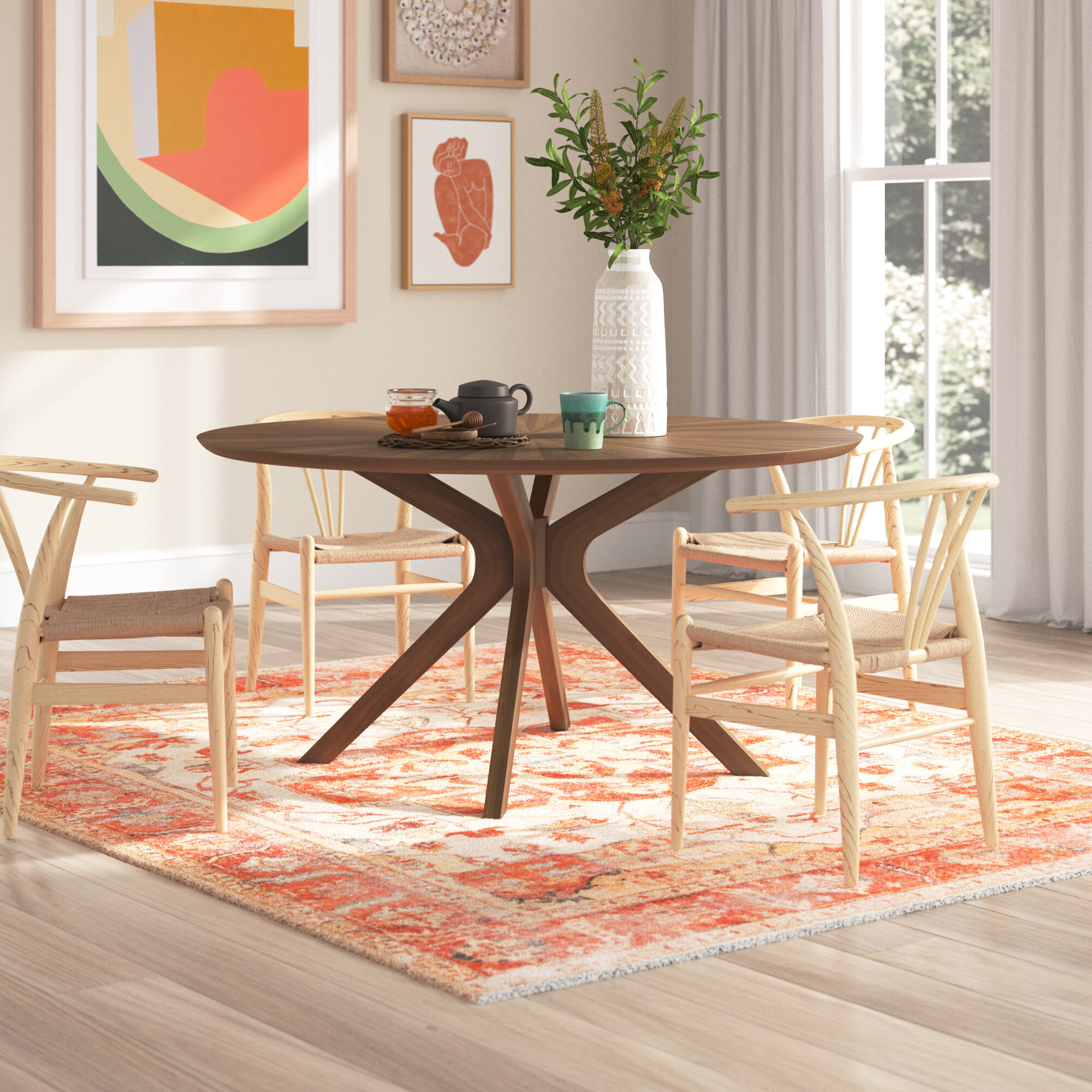 modern ash dining table