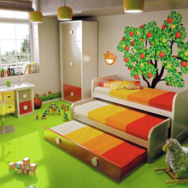 double bed kids room