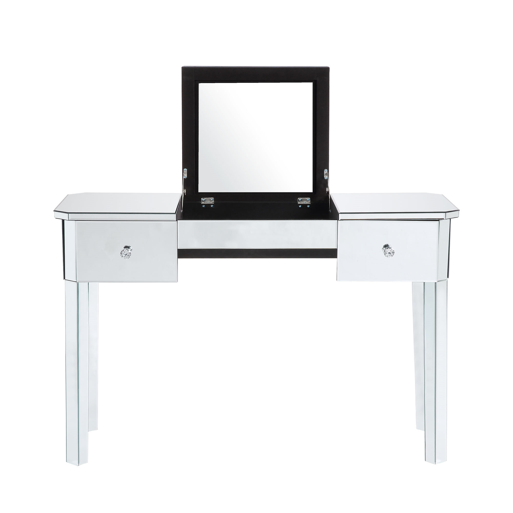 Rosdorf Park Lippert 2 Drawers Vanity With Mirror Wayfair Ca