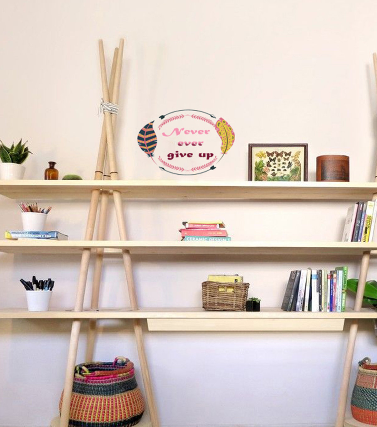 Dakota Fields Never Give Up Wall Decal Wayfair