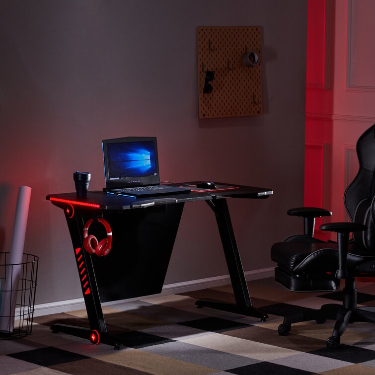 Details about   Gaming Desk Home Office Table Computer Desk w/Headphone Hook E-Sport Workstation 