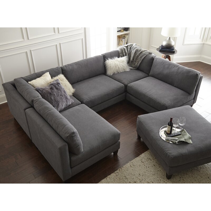 Chelsea Symmetrical Modular Sectional with Ottoman