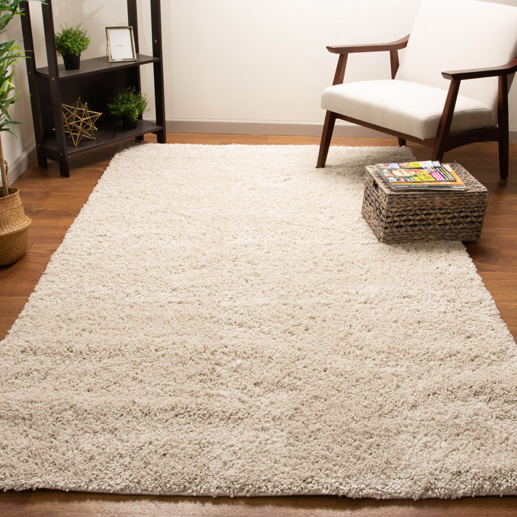Super Area Rugs Shag Light Beige Area Rug & Reviews Wayfair