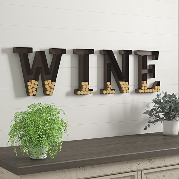 Wine Cork Holder Wall Art Wayfair These classy yet practical wine cork art home accessories can stand freely on a table or hang on the kitchen wall conveniently near where you store your bottles, adding a rustic, provincial element to your living space.