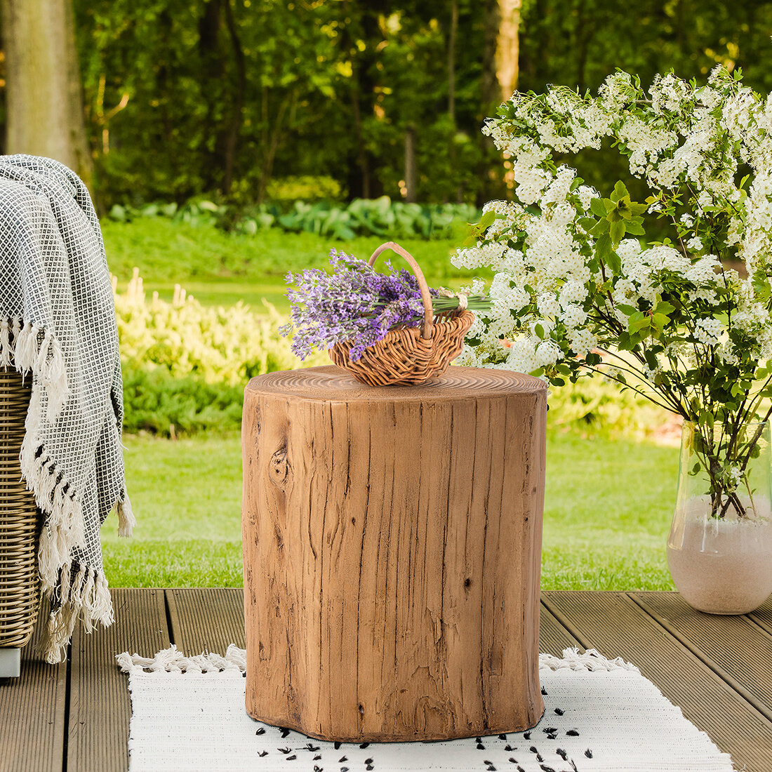 concrete tree table