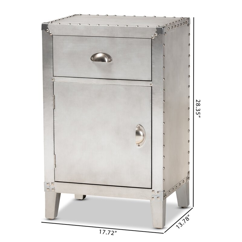 Breakwater Bay Boggess French Industrial Nightstand Wayfair Ca