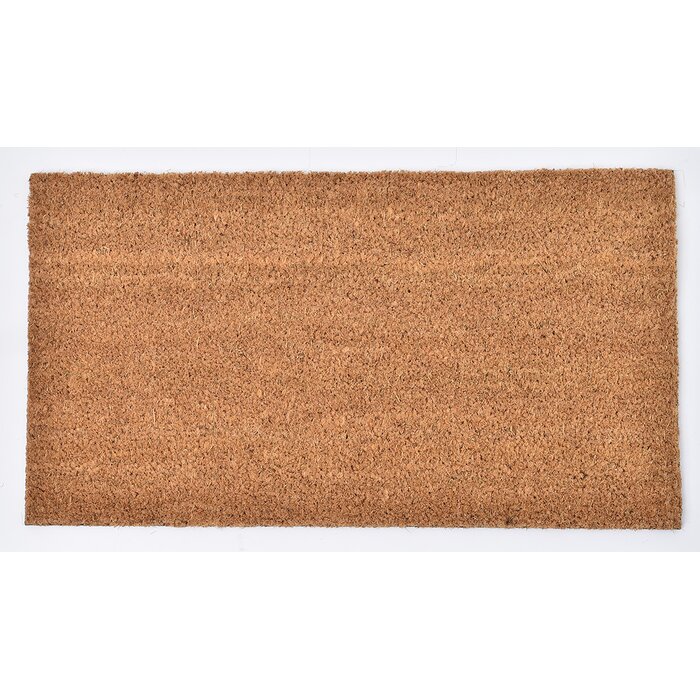 Evideco Sheltered Large Front Door Mat Coir Coco Fibres Rug 30x10