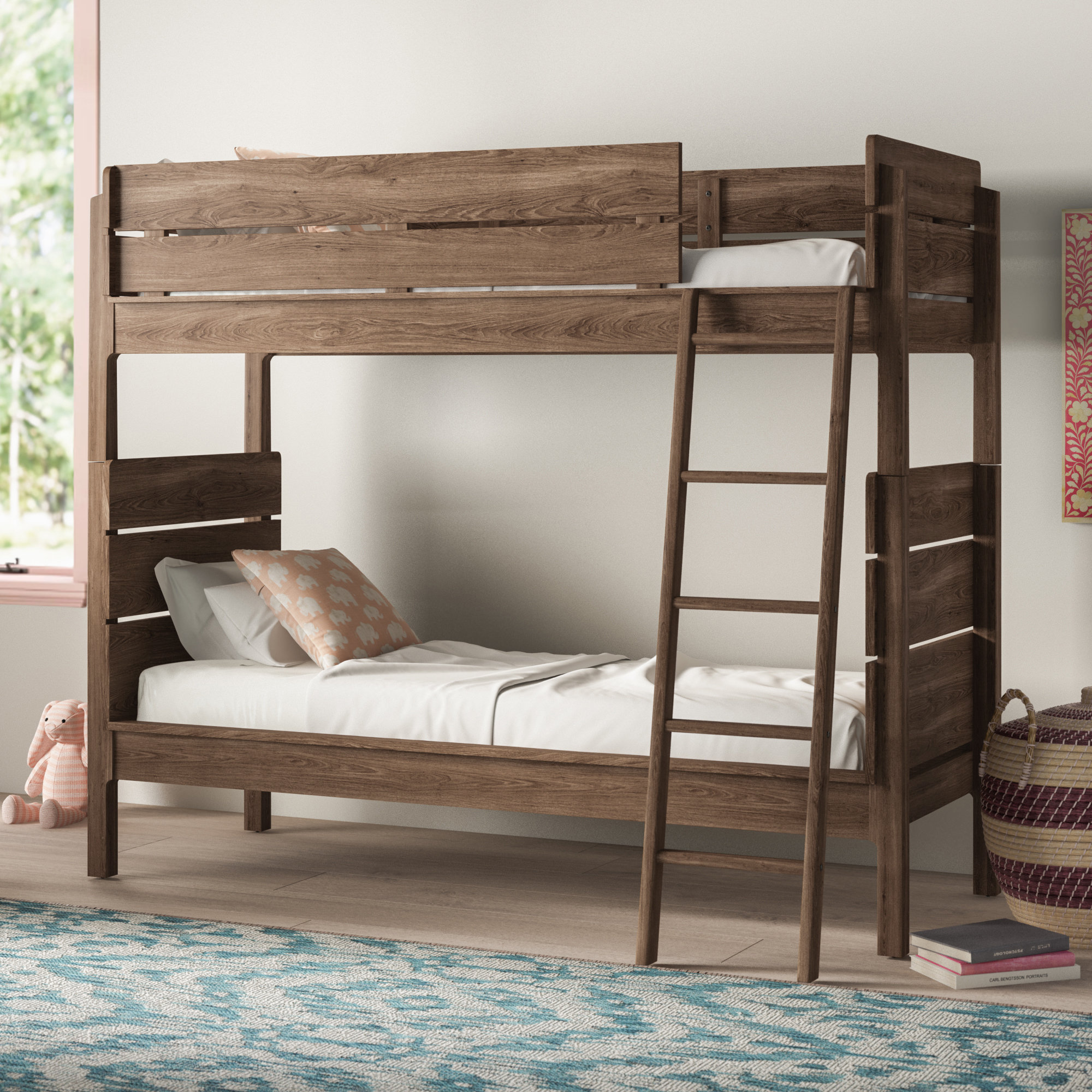Mistana Baby Kids Finkle Twin Over Twin Bunk Bed Wayfair