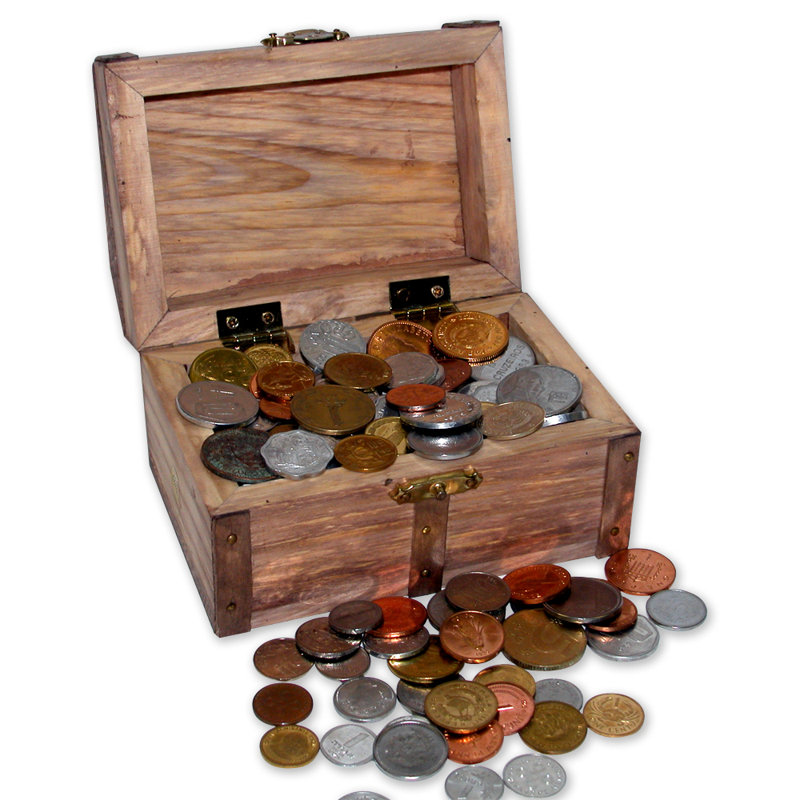 Red Barrel Studio Audane Treasure Chest Of 100 Coins From Around The World In Decorative Box Reviews Wayfair