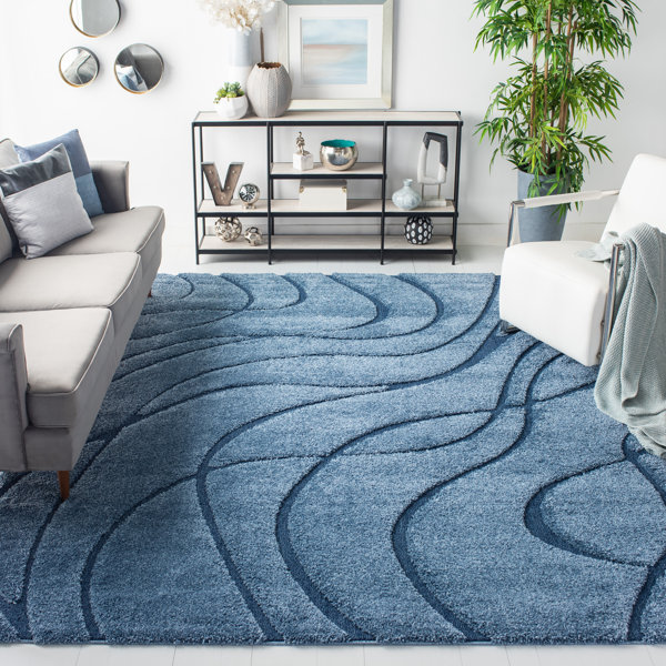 Abstract Pattern Black Grey White Rug Wave Design Carpet Mat Living Room Bedroom 