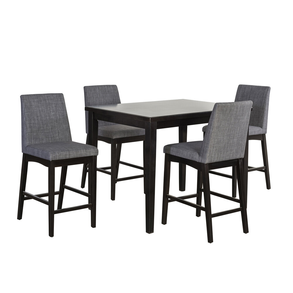 Ivy Bronx Erdman 5 Piece Counter Height Dining Set Reviews Wayfair