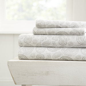 Gabriella Premium Ultra Soft Coarse Paisley Pattern Sheet Set
