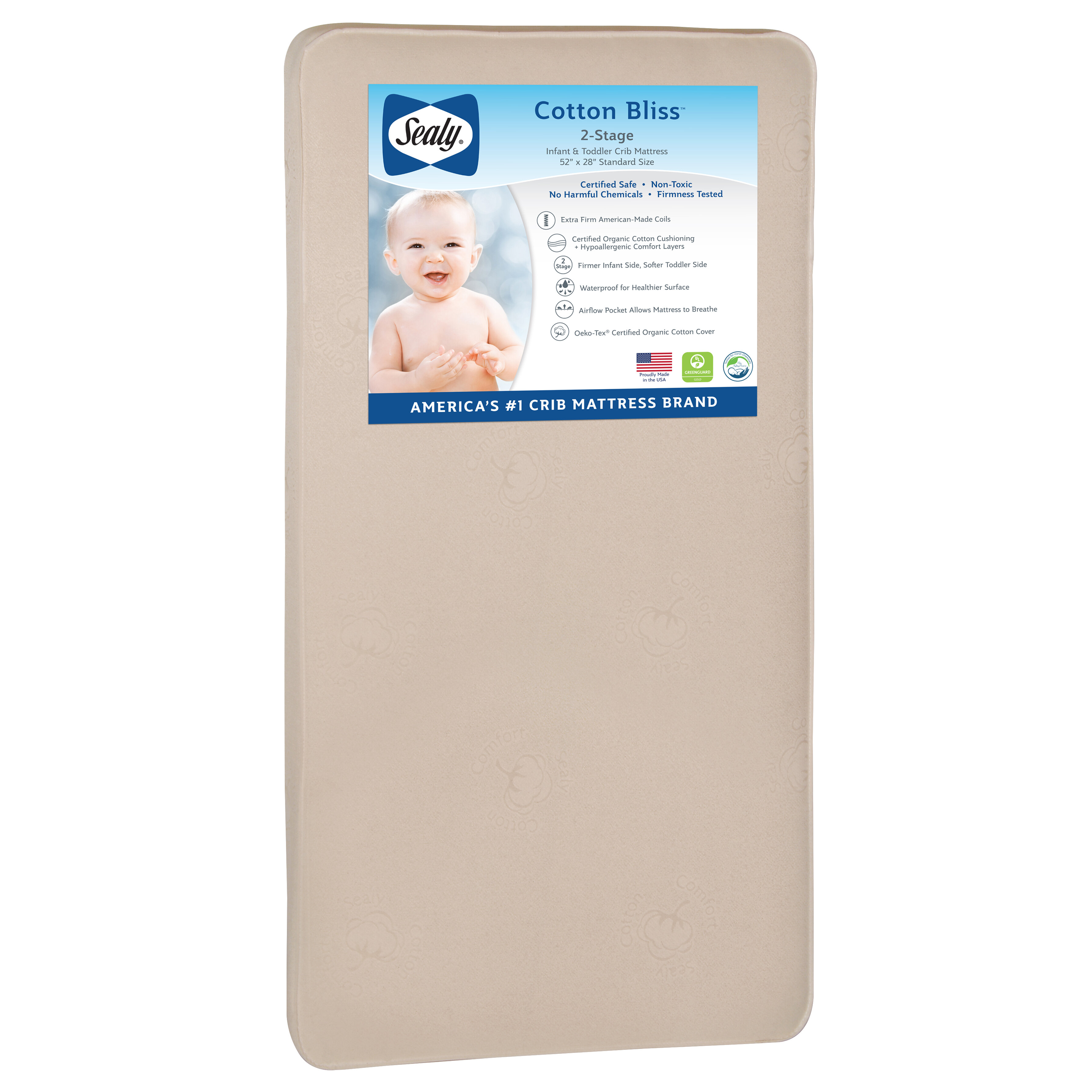 sealy organic cotton crib mattress