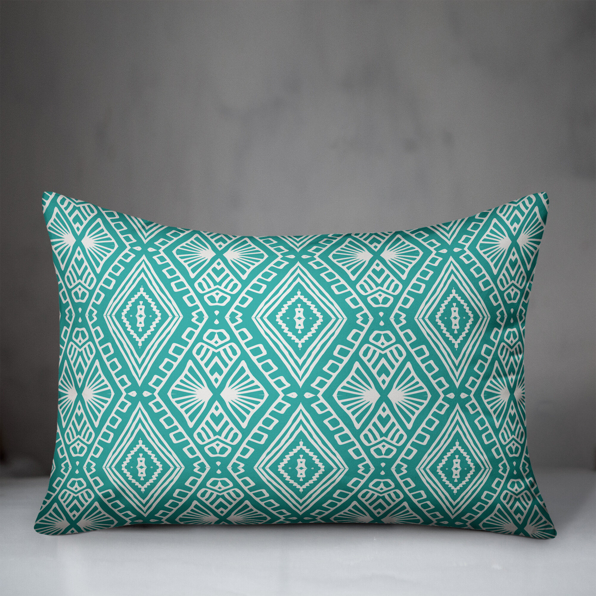 Union Rustic Dover Boho Tribal Indoor/Outdoor Lumbar Pillow | Wayfair