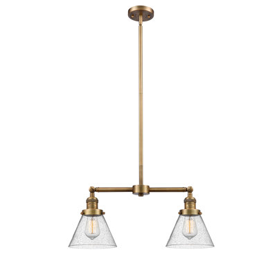 Moran 2 Light Kitchen Island Pendant Gracie Oaks Shade Color Seedy