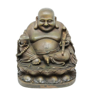 Hy Buddha Garden Statue Wayfair Alexzander Laughing Buddha Sanctuary Figurine