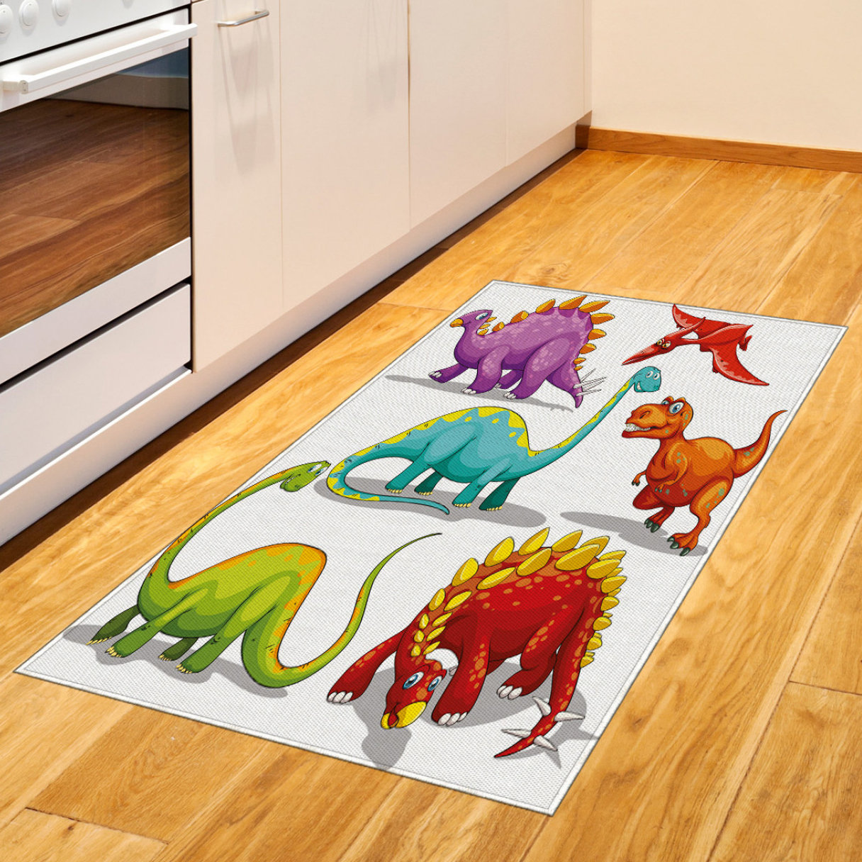 East Urban Home Ambesonne Dinosaur Area Rug Colourful Funny Ambesonne Dinosaur Area Rug