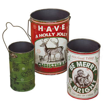 plastic christmas buckets