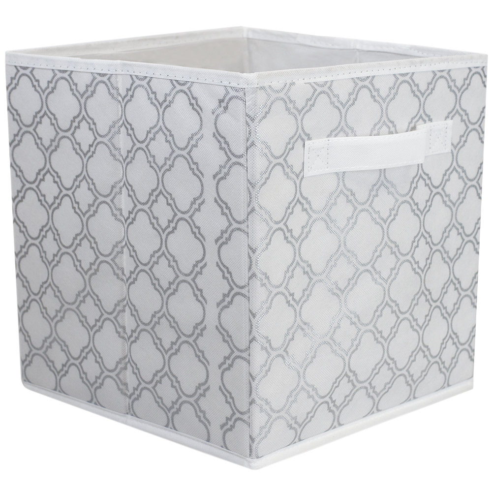 Ebern Designs Quatrafoil Patterned Non Woven Fabric Bin Wayfair