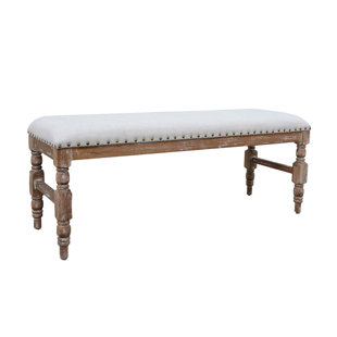 Go to store & view more images Ophelia & Co. Beom Rustic Country-Style Distressed Wood Bench