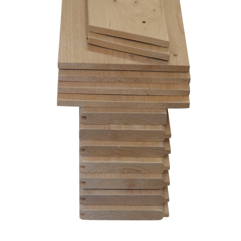 Lubann Paneled Wood Unfinished Barn Door With Installation