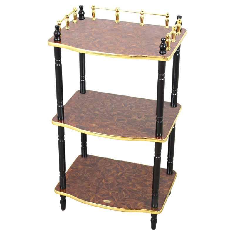 Uniquewise 3 Tier End Table Small Book Shelf Accent Side And