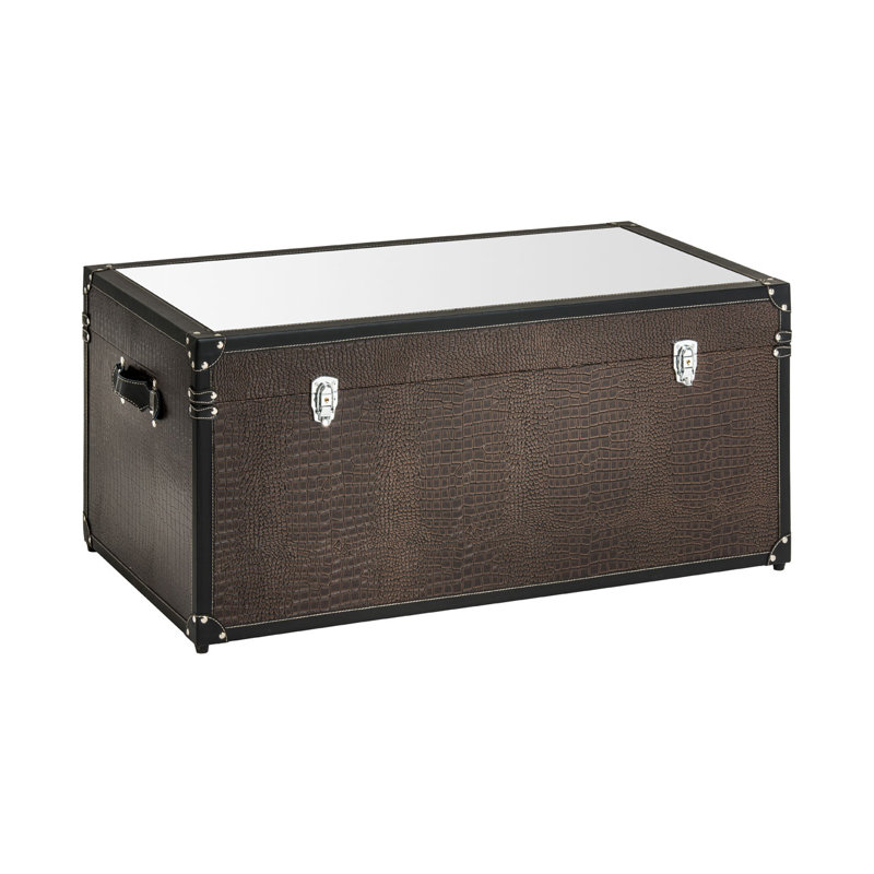 Fairmont Park Holden Mirrored Top Storage Trunk Wayfair Co Uk Holden Mirrored Top Storage Trunk