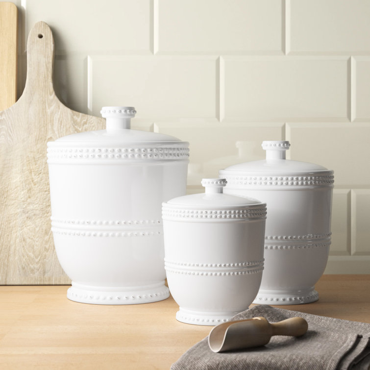 Milford Dinnerware 3 Piece Kitchen Canister Set