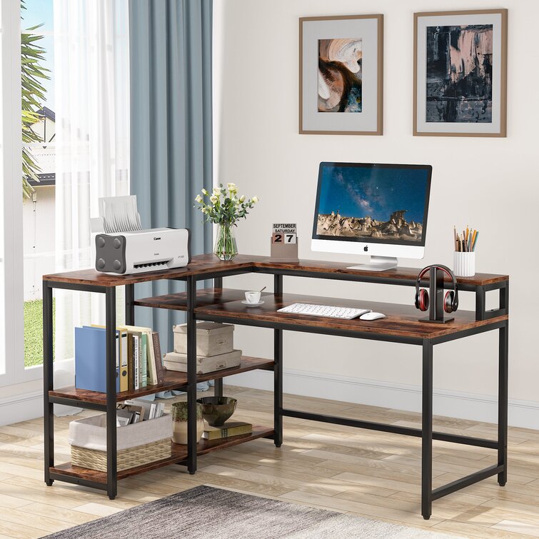 17 Stories Eleftherios L-Shape Desk & Reviews | Wayfair