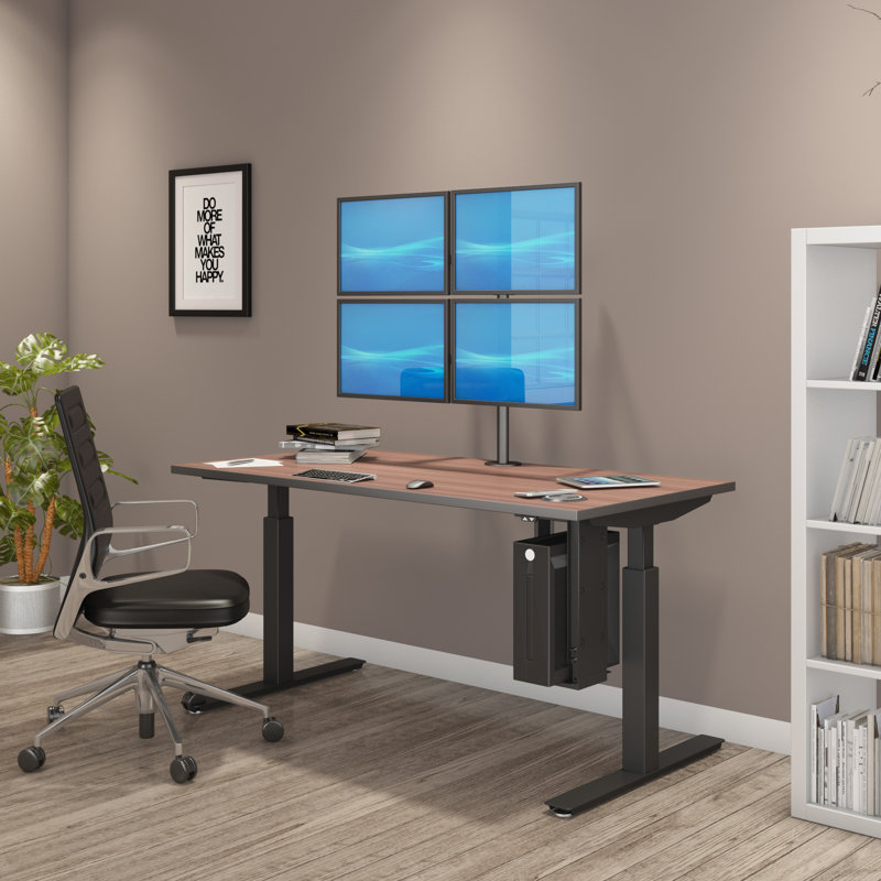 Best Mounting Tv And Monitor Height Adjustable 4 Screen Desk Mount