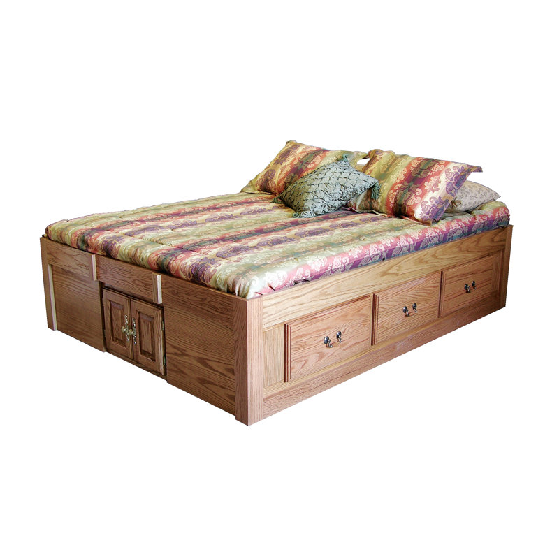 Loon Peak® Kuhn Queen Solid Wood Storage Platform Bed & Reviews 