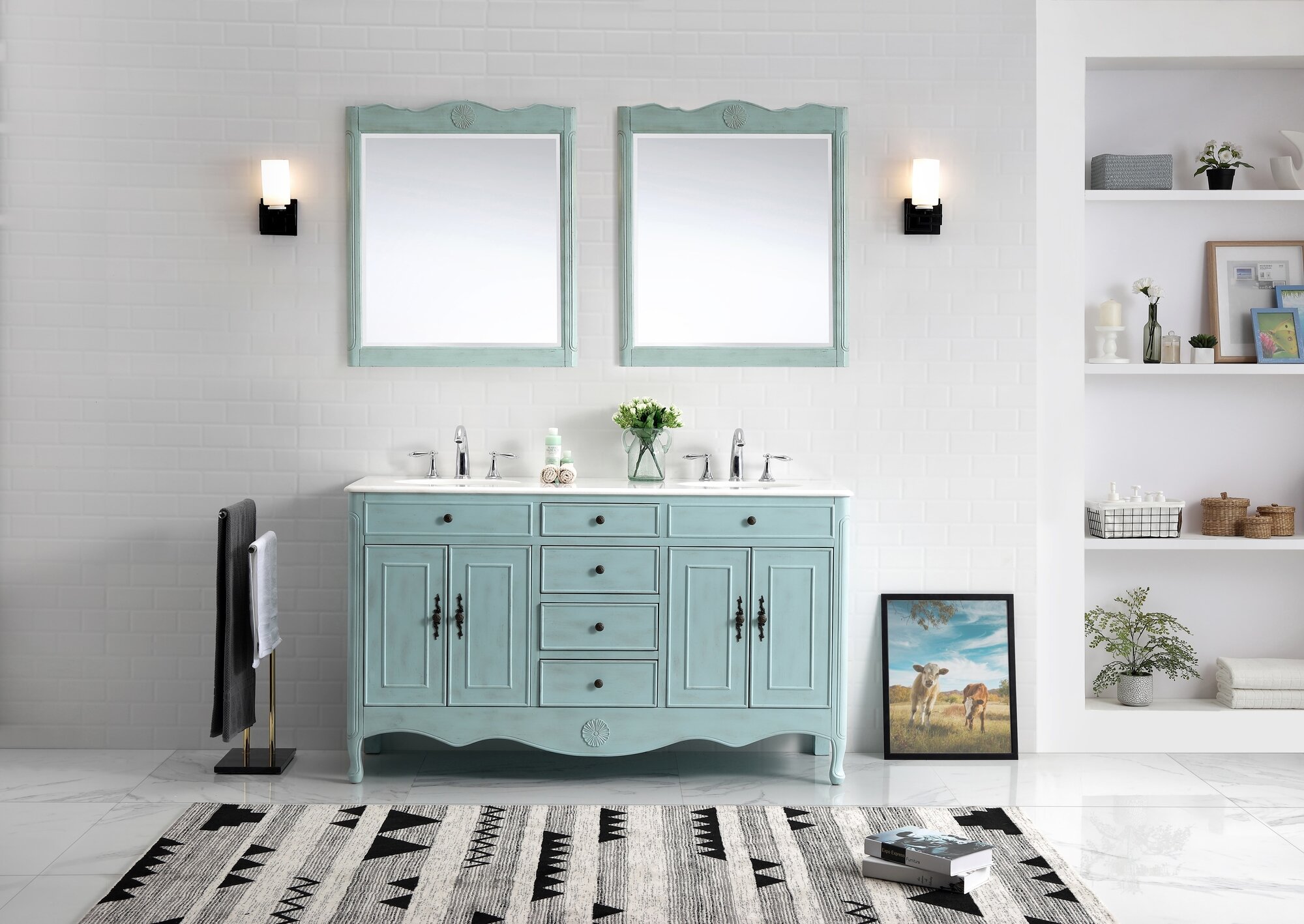 Blue French Country Bathroom Vanities Youll Love In 2021 Wayfair