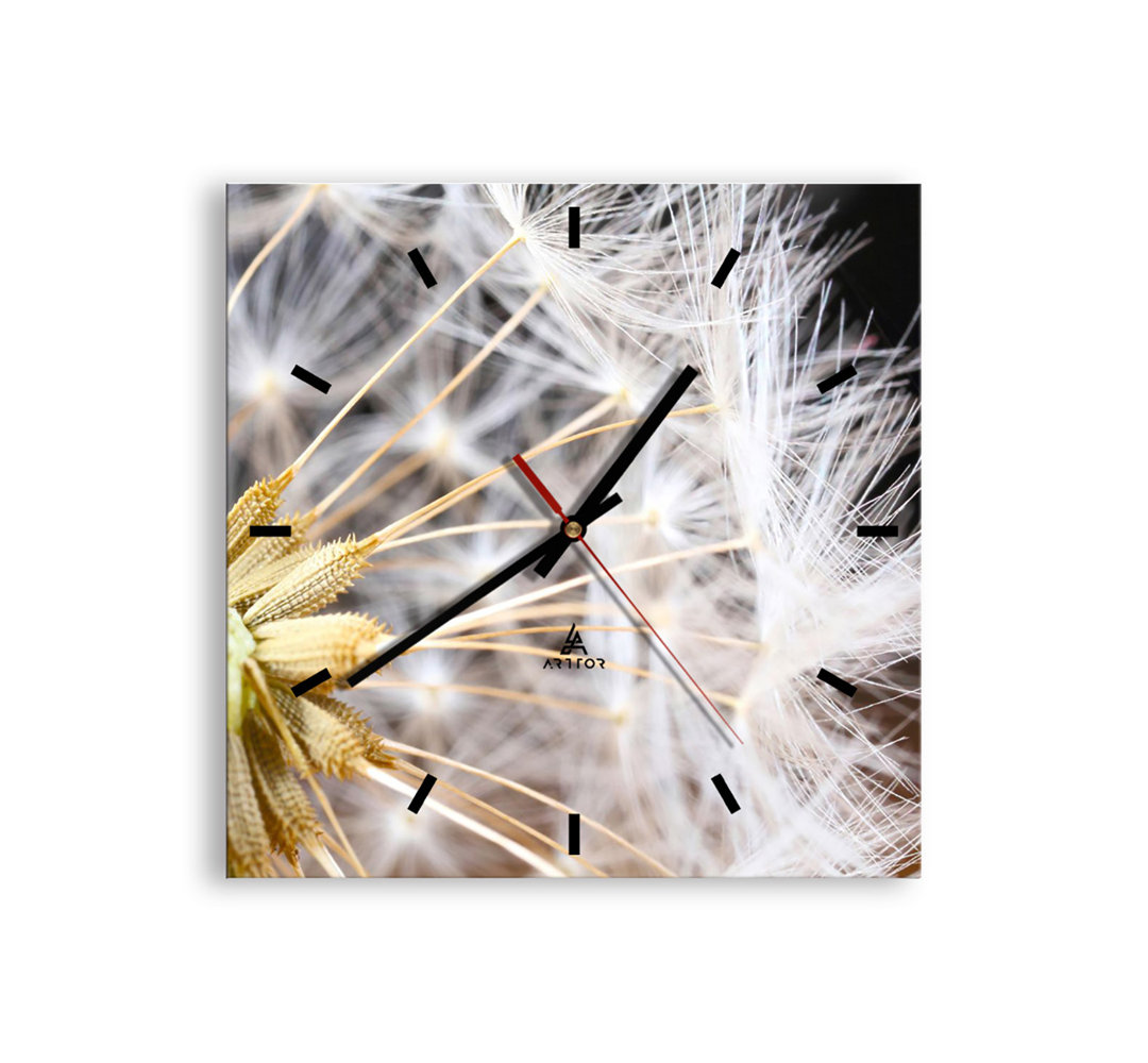 Brayden Studio Analoge Wanduhr Trescott Geräuschlos Größe: 30 cm H x 30 cm B x 0,4 cm T