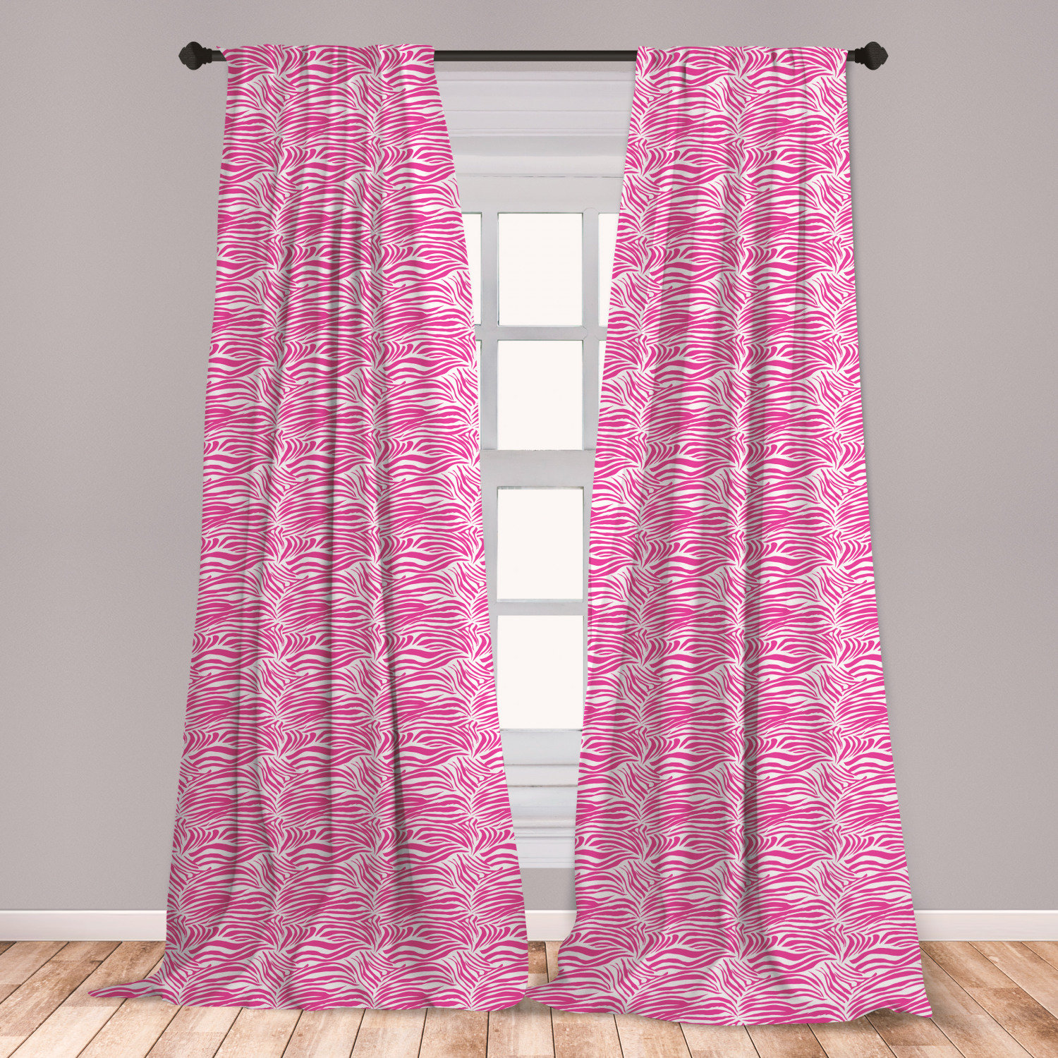 East Urban Home Zebra Animal Print Room Darkening Rod Pocket