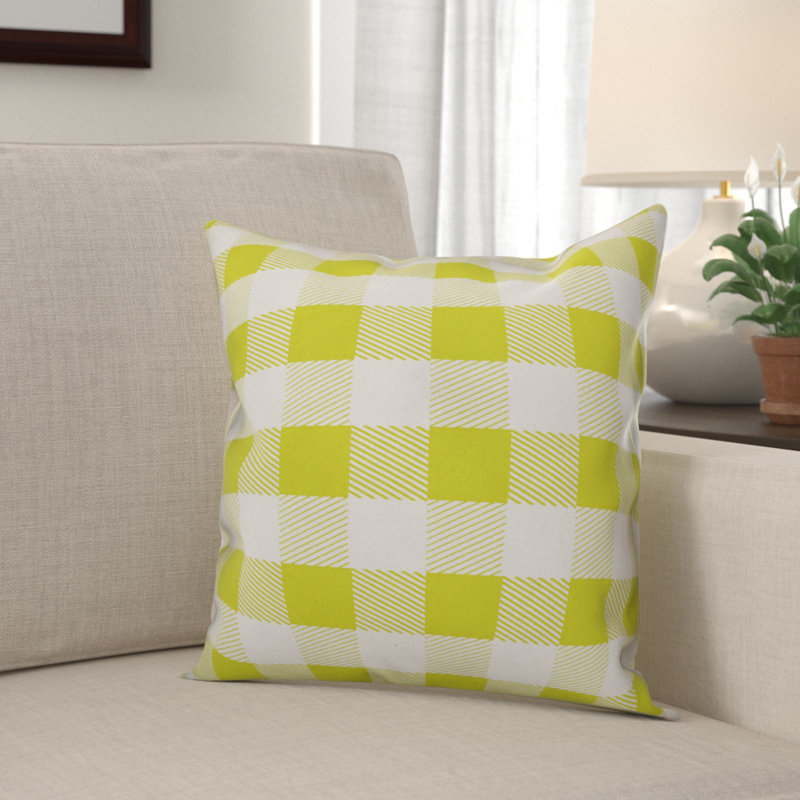 Nebraska Check Plaid Pillow Cover